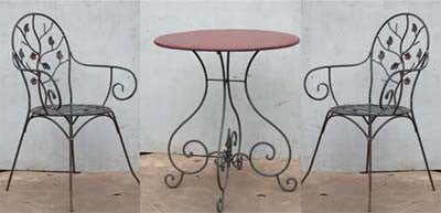 Heart discount bistro set